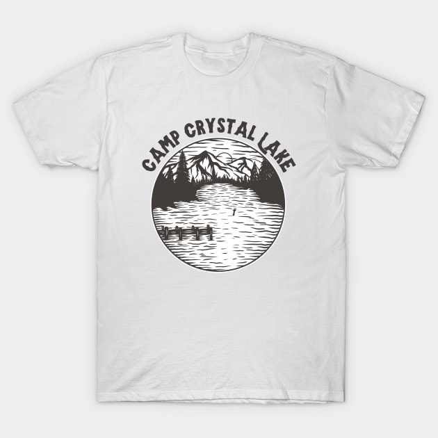 Camp Crystal Lake T-Shirt by Eighties Flick Flashback